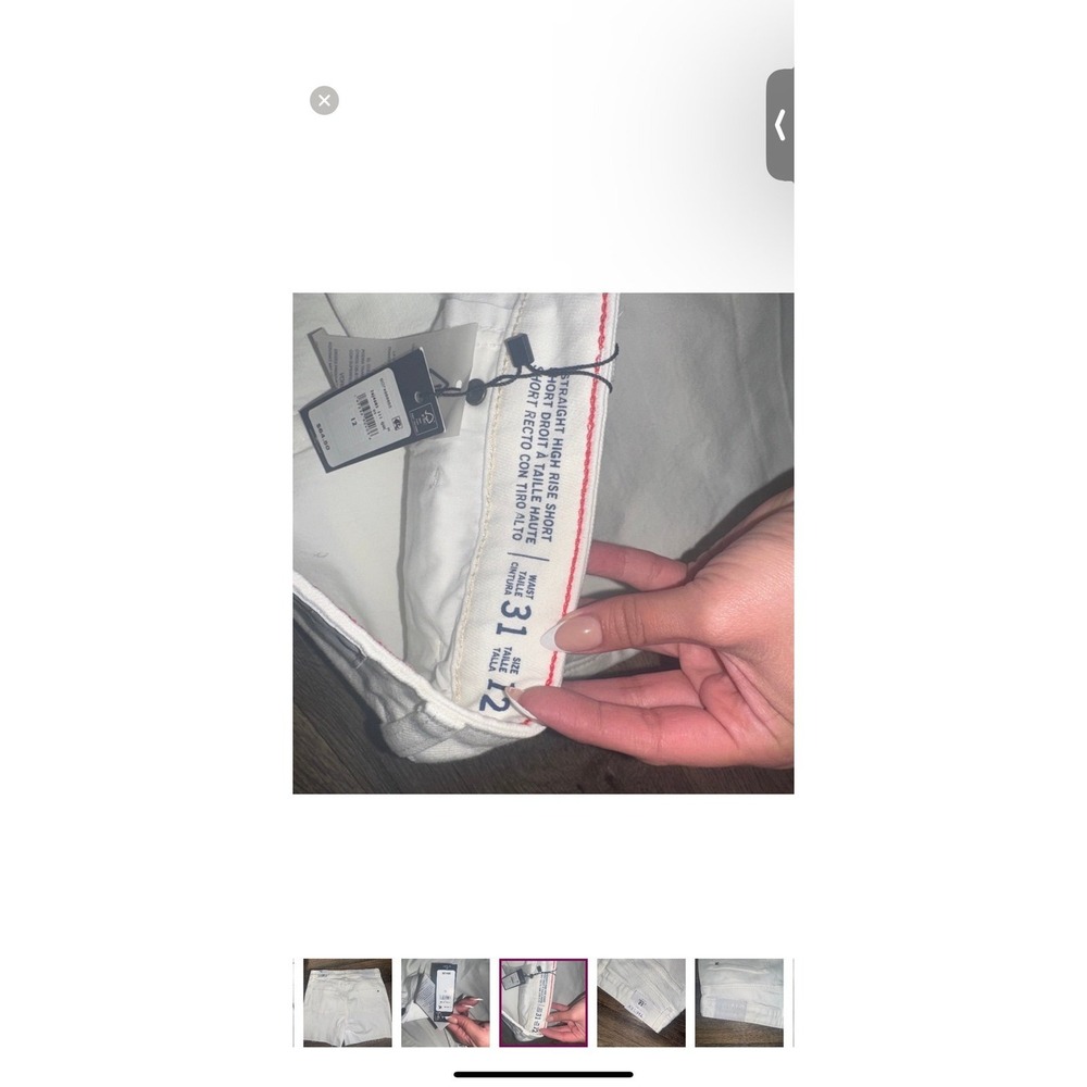 Tommy Hilfiger white Jean shorts size 12 - Picture 6 of 6